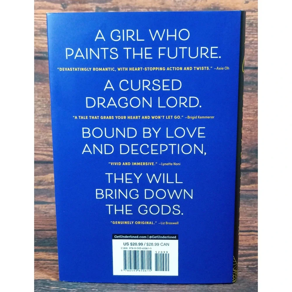 A Forgery of‎ Fate Elizabeth Lim Hardcover Book Gold Gilded Edges Fantasy YA